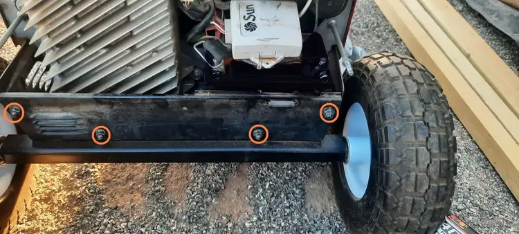 Remove the bottom generator plate