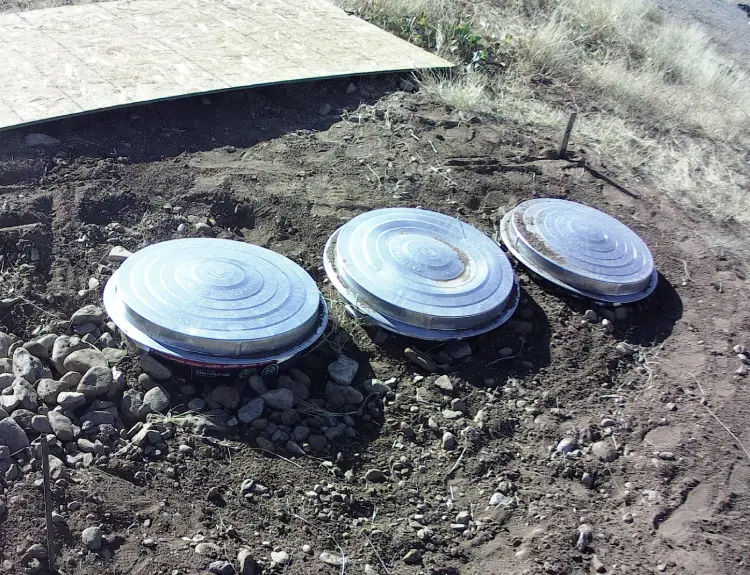 cans in hole filled up