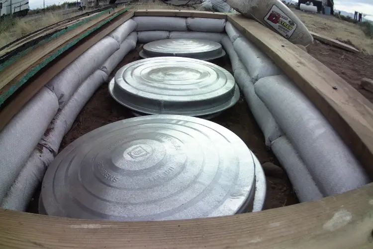 root cellar wooden bond beam