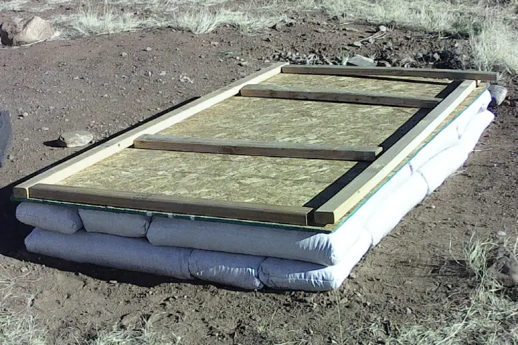 insulated root cellar lid frame