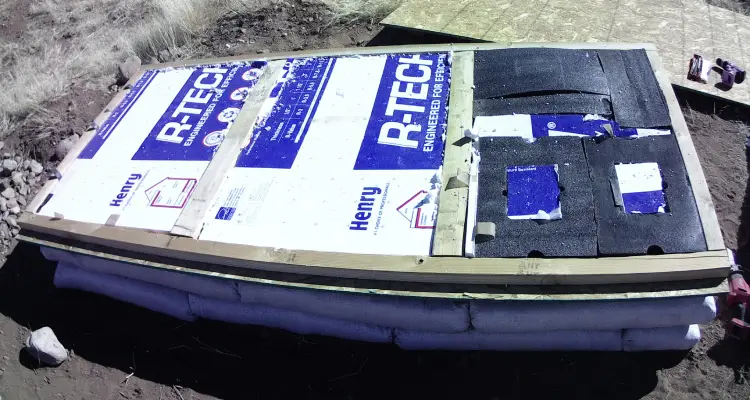 root cellar lid insulation material