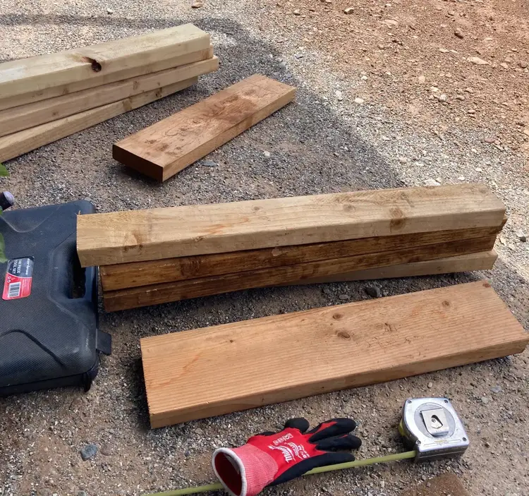 Scrapwood for sawhorse