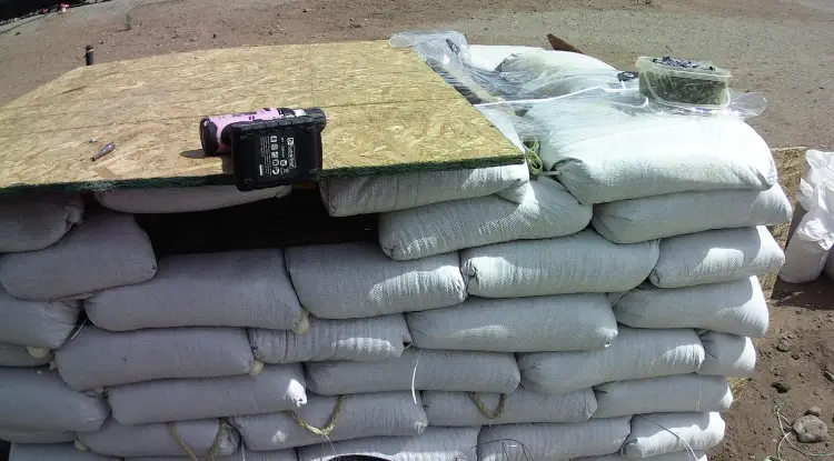 OSB screwed to joists