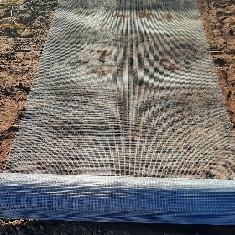 cleared and leveled area