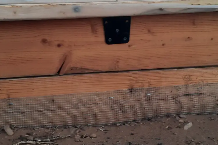 cleared and leveled area