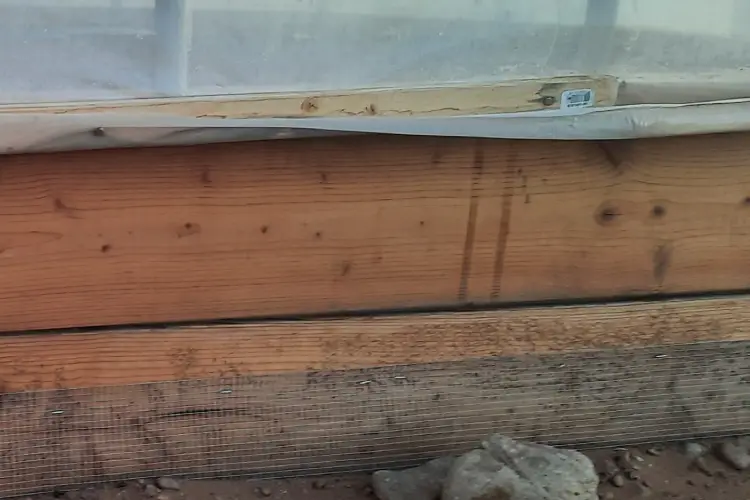 cleared and leveled area