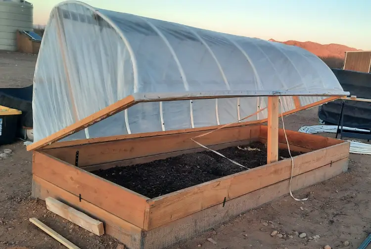 cleared and leveled area