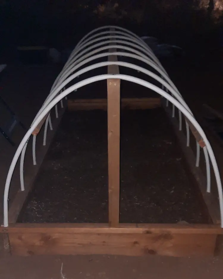 cleared and leveled area