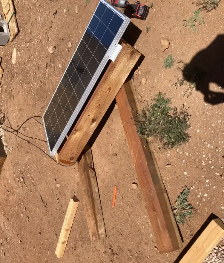Build solar mount frame, part 2