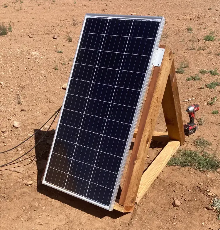 Finished mini solar mount