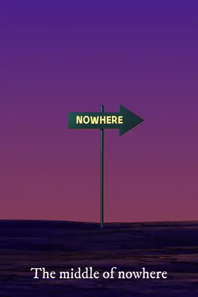 In the middle of nowhere