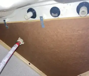 Under sink piping